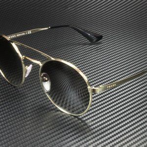 Prada Women's Black and Pale Gold Sunglasses!